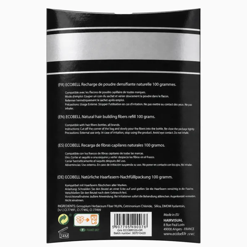 Recharge Ecobell 100 g | Poudre densifiante naturelle