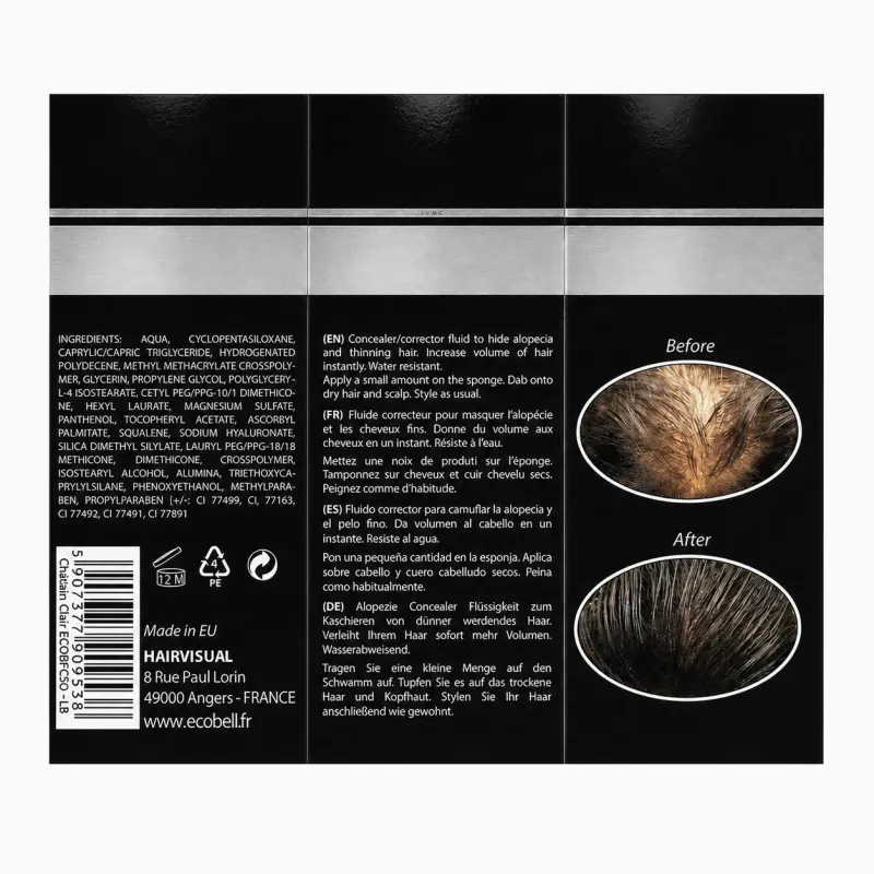 Fluide correcteur Ecobell alopécie 50 ml - Mascara capillaire