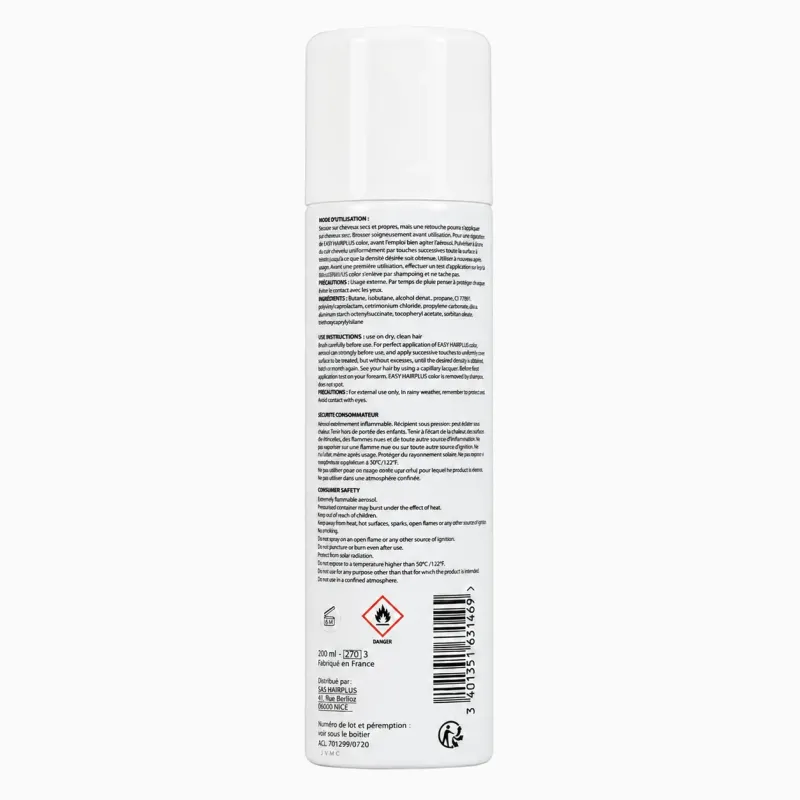 Spray densifiant Easy HairPlus Color 200 ml | JVMC