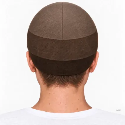 Bonnet nylon brun sous perruque | Maintien discret