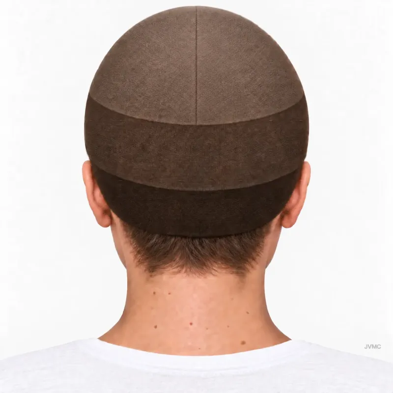 Bonnet nylon brun sous perruque | Maintien discret