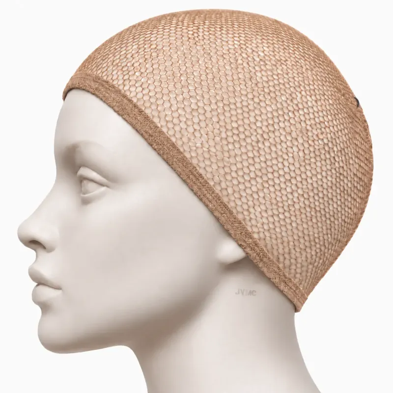 Bonnet filet beige sous perruque | Maintien des cheveux