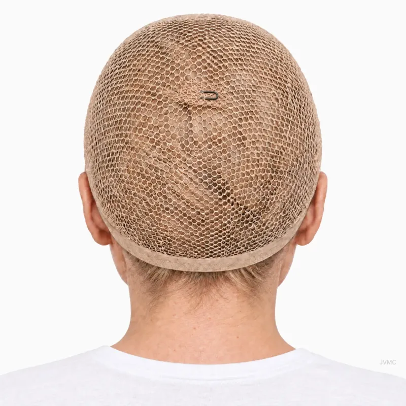 Bonnet filet beige sous perruque | Maintien des cheveux