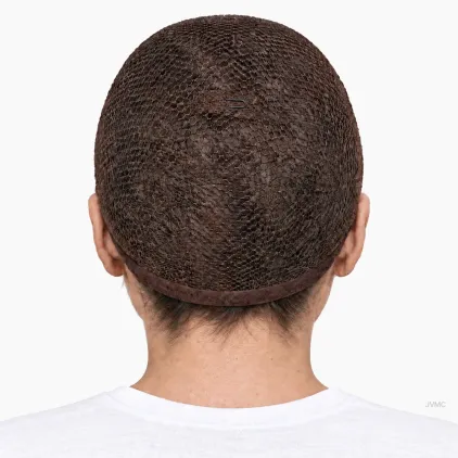 Bonnet filet brun sous perruque | Maintien des cheveux