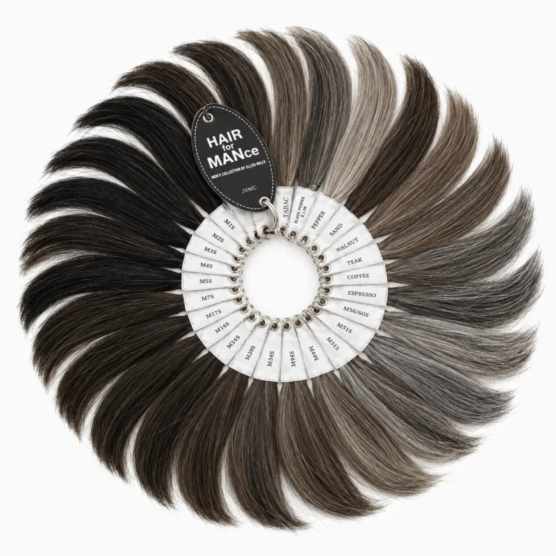 Nuancier HairMANia | Perruques homme Ellen Wille