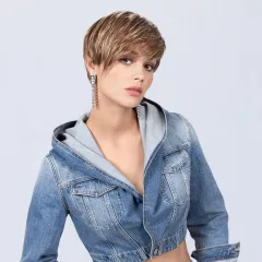 Perruque femme Point Ellen Wille - Courte asymétrique mono