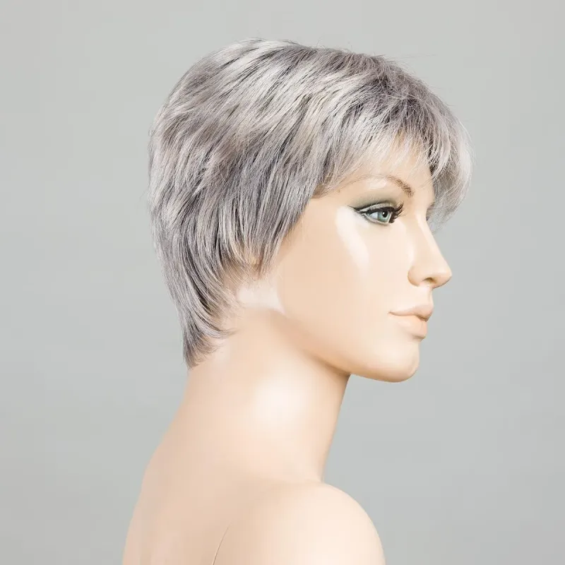 Debbie Ellen Wille – Polar silver ROOTED – perruque sur tête mannequin