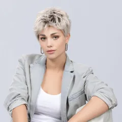 Perruque femme Tab - Coupe courte asymétrique, 12 coloris