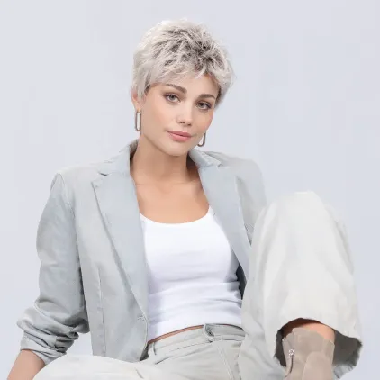 Perruque femme Tab - Coupe courte asymétrique, 12 coloris