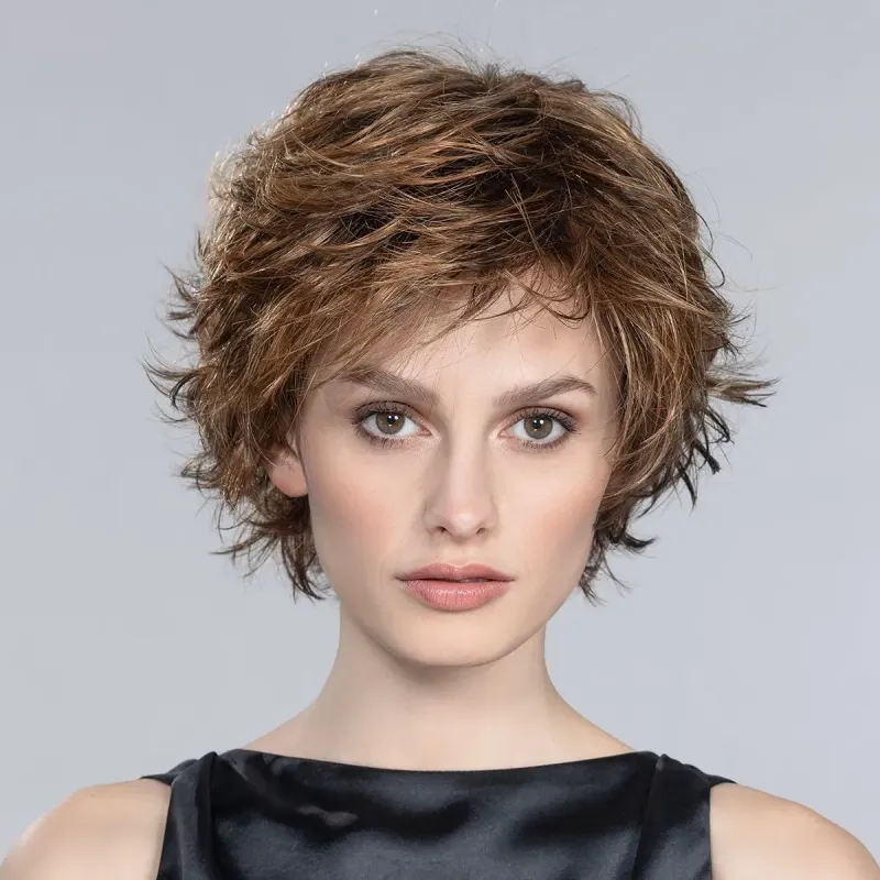 Perruque femme Date - Coupe pixie courte, 10 coloris chauds