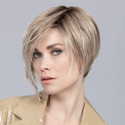 Perruque femme Rich Mono - Bob asymétrique, monofilament