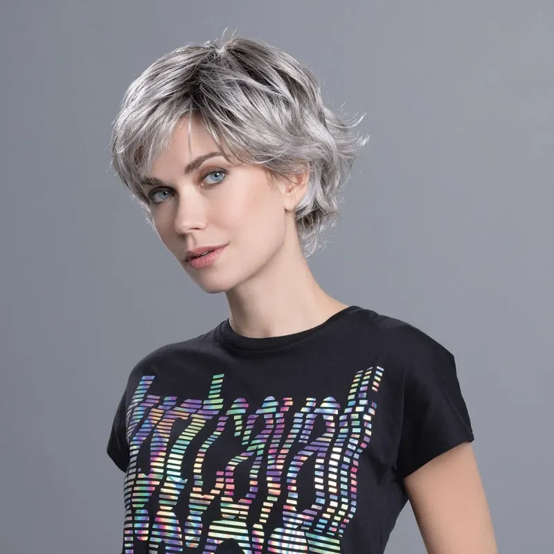 Perruque femme Raise - Coupe courte asymétrique, 12 teintes