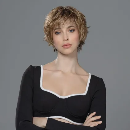 Perruque femme Raise - Coupe courte asymétrique, 12 teintes