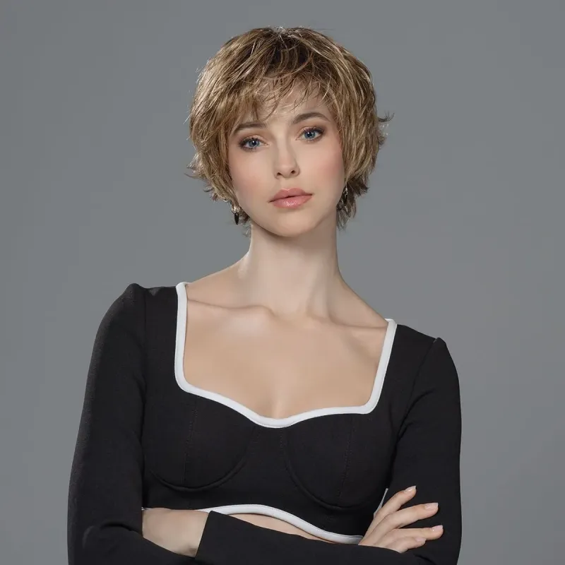 Perruque femme Raise - Coupe courte asymétrique, 12 teintes