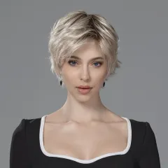 Perruque femme Raise - Coupe courte asymétrique, 12 teintes