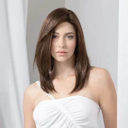 Perruque femme Image Deluxe - Cheveux longs, mono top