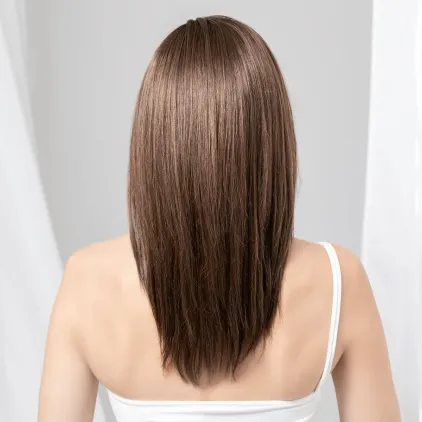 Perruque femme Image Deluxe - Cheveux longs, mono top