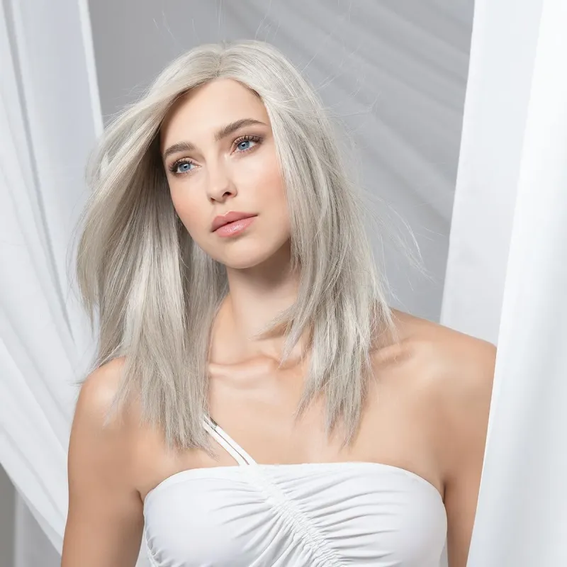 Perruque femme Image Deluxe - Cheveux longs, mono top