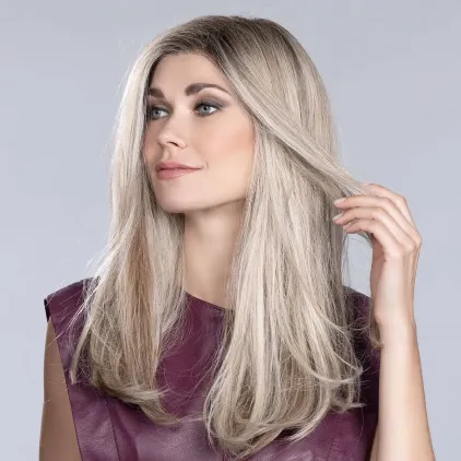 Perruque femme Vita Mono Part - Longue coiffable, 130 °C