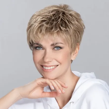 Perruque femme Yoko - Pixie coiffable au fer, 13 teintes