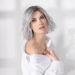 Perruque femme Esprit - Mi-longue 100% fait main, sans crêpage