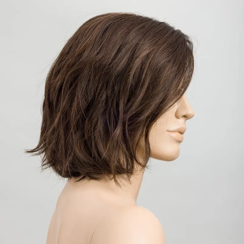 Perruque femme Esprit - Mi-longue 100% fait main, sans crêpage