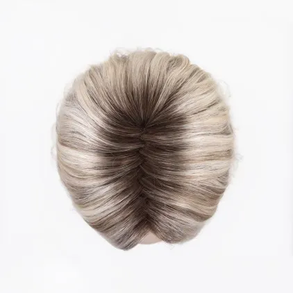 Perruque femme Esprit - Mi-longue 100% fait main, sans crêpage