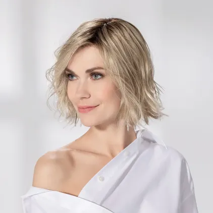 Perruque femme Esprit - Mi-longue 100% fait main, sans crêpage