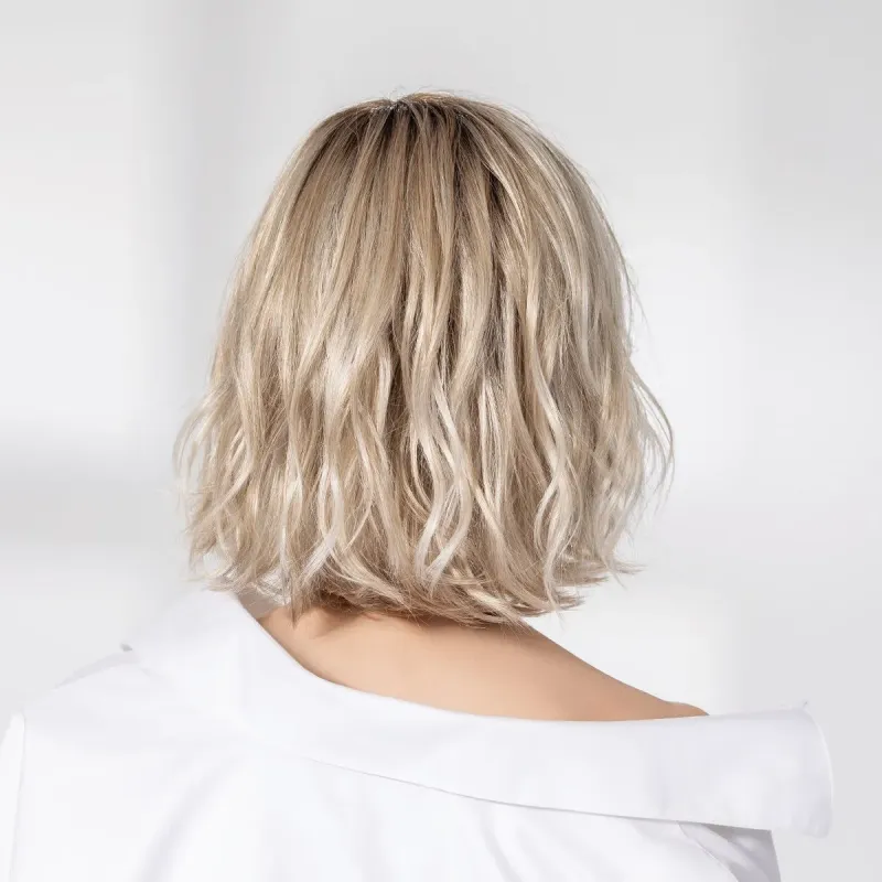 Perruque femme Esprit - Mi-longue 100% fait main, sans crêpage