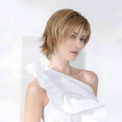 Perruque femme Fame - Coupe courte 100% fait main, 62 g