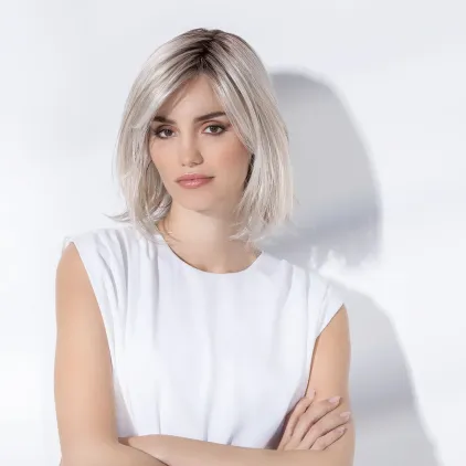 Perruque femme Icone - Long bob 100% fait main, 90 g
