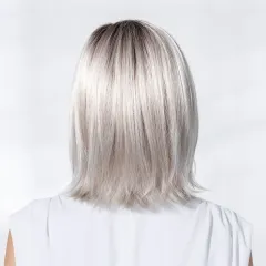 Perruque femme Icone - Long bob 100% fait main, 90 g