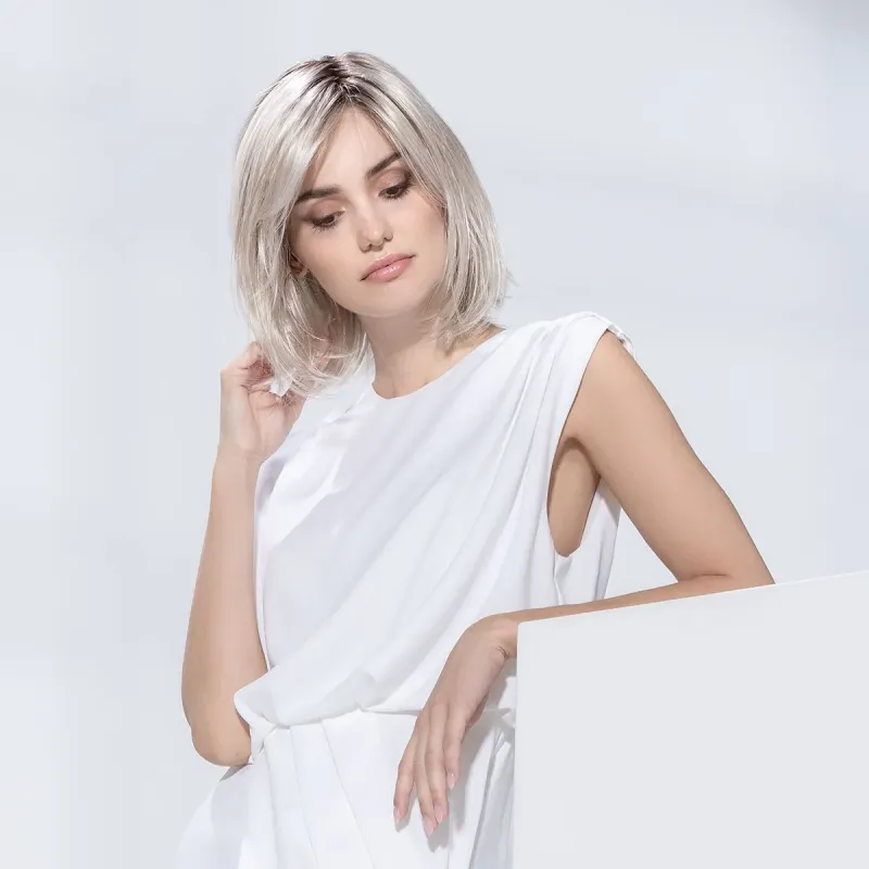 Perruque femme Icone - Long bob 100% fait main, 90 g