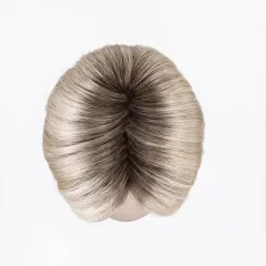 Perruque femme Icone - Long bob 100% fait main, 90 g