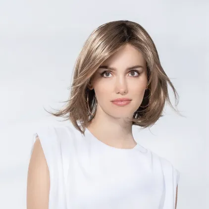 Perruque femme Icone - Long bob 100% fait main, 90 g