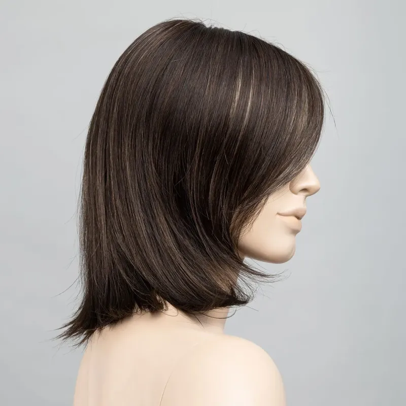 Perruque femme Icone - Long bob 100% fait main, 90 g