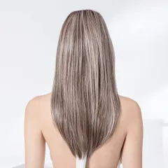 Perruque femme Mirage - Mi-longue coiffable, 100 % fait main