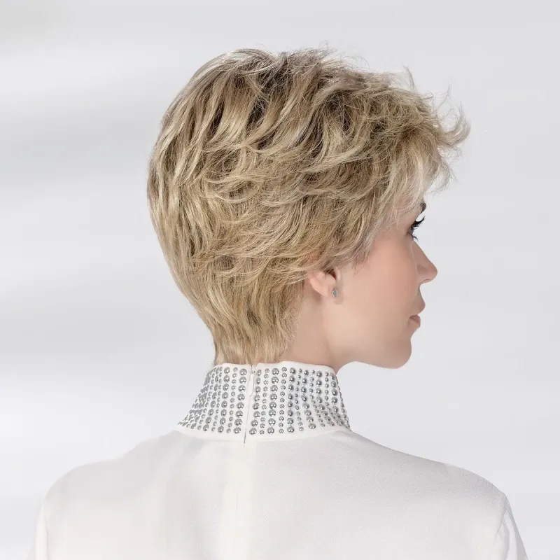 Perruque femme Posh - Coupe courte, 5 nuances blanches