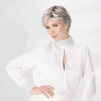 Perruque femme Posh - Coupe courte, 5 nuances blanches