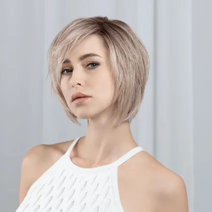 Perruque femme Promise - Carré mixte, double monofilament
