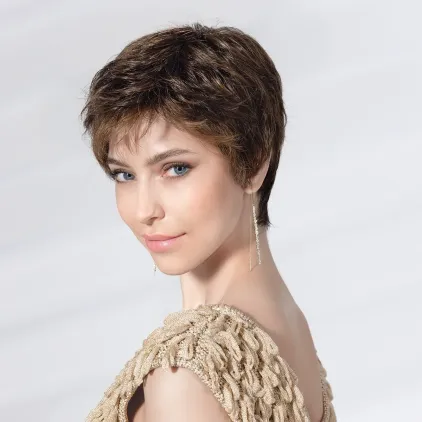 Perruque femme Spa - Coupe courte, tulle confort fait main