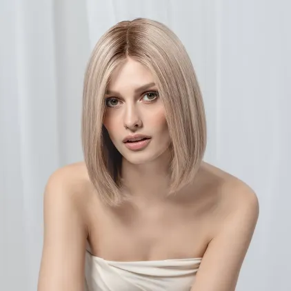 Perruque femme Yara - Long bob en cheveux naturels Remy