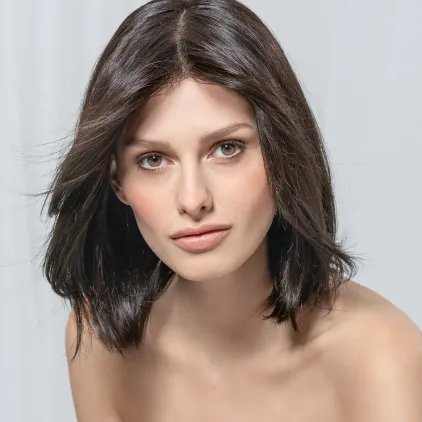 Perruque femme Yara - Long bob en cheveux naturels Remy