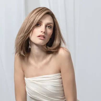 Perruque femme Yara - Long bob en cheveux naturels Remy