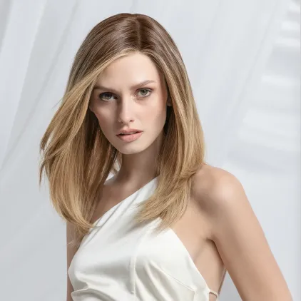 Perruque femme Zora - Cheveux naturels Remy longs, 45 cm