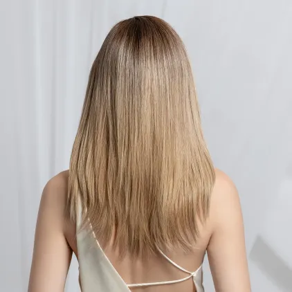 Perruque femme Zora - Cheveux naturels Remy longs, 45 cm