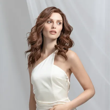 Perruque femme Zora - Cheveux naturels Remy longs, 45 cm