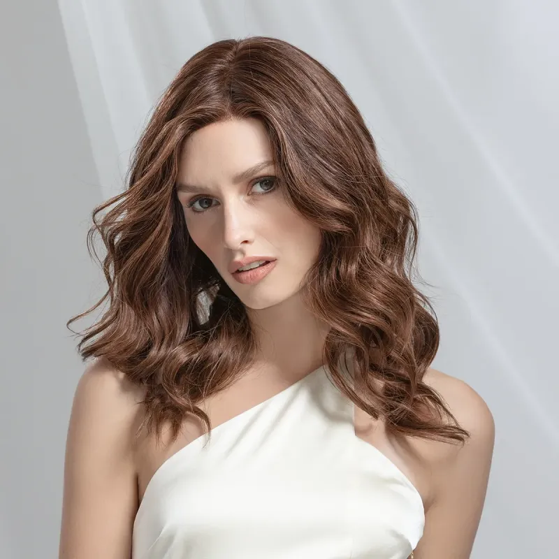 Perruque femme Zora - Cheveux naturels Remy longs, 45 cm