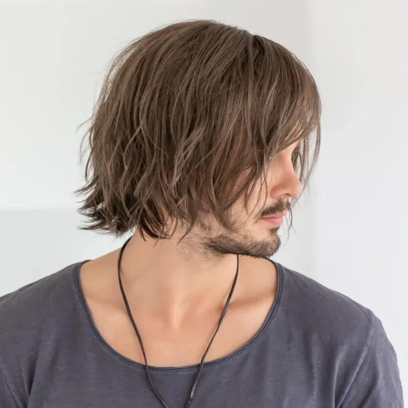 Perruque homme Brian Ellen Wille - Fibre résistante chaleur