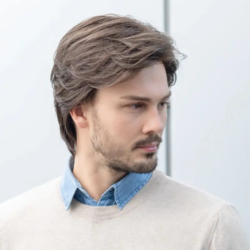 Perruque homme Gary Ellen Wille - Dégradé et lace front XL